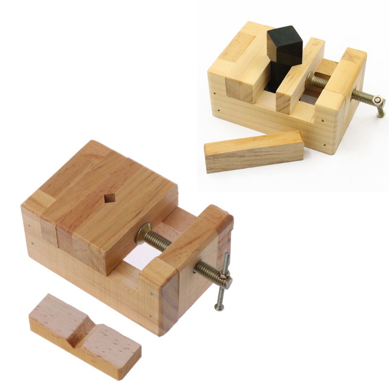 Wood Flat Vise Mini Clamp-on Bench Vise Flat Tongs Woodworking Carving Engraving
