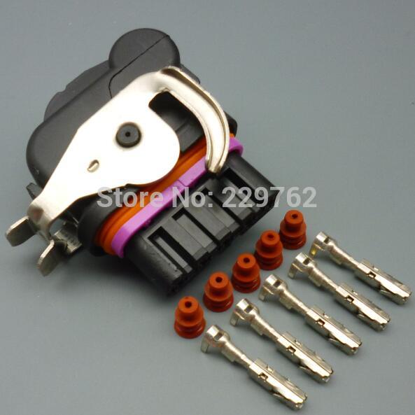 shhworldsea 5 Pin/Way Automotive Engine Harness Connector Generator Plug With Wire Pigtail 18242000000