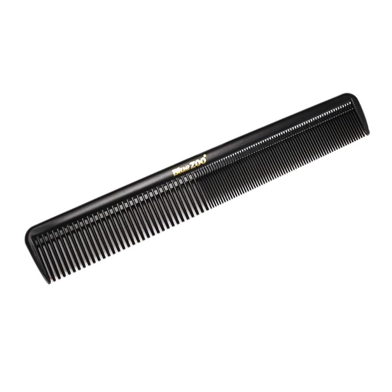 2 en 1 peine para el pelo de los hombres ancho grueso de dientes finos combinación portátil Vintage de aceite trasero de los aviones cabeza de peluquería herramienta de estilo