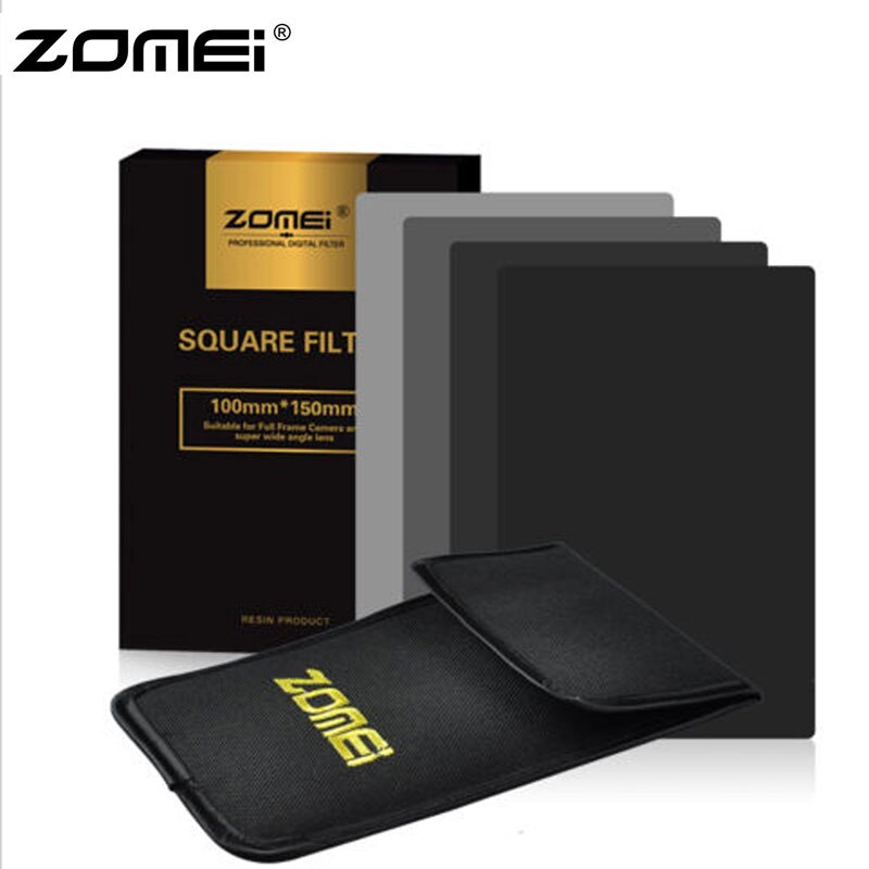 Zomei 150x100mm Fader Square Variable ND16 Filter Resin for Nikon DSLR SLR Camera Lens ND Filter For Cokin Z series