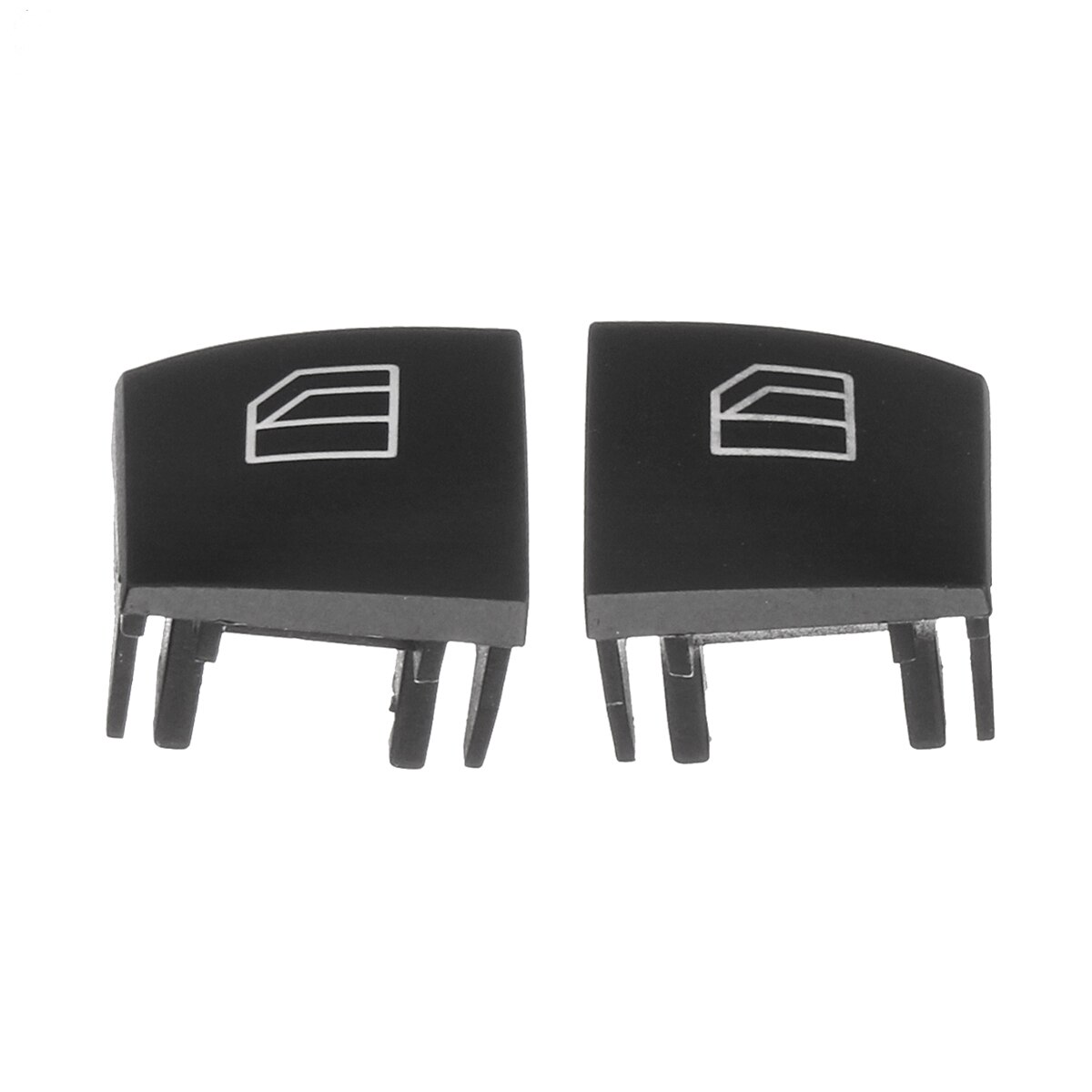 1pair Plastic Black of left And right Window Switch Repair Button Cap for Mercedes-Benz ML GL R Class W164 X164 W251
