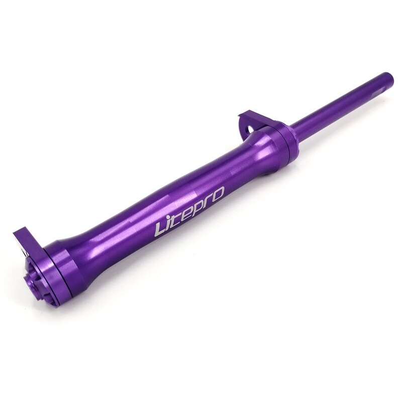 Litepro Easy Wheel Brompton Rear Rack Easywheel Extension Bar Telescopic Rod Folding Bike Accessories: Purple - Bar 1pcs