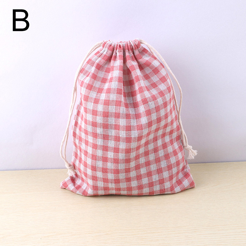 Bolsa de tela de lino y algodón, bolsa con cordón, estampado de plantas y animales bonitos, bolsa de almacenamiento de zapatos de tela de viaje para niños, estuche de maquillaje, bolsa de de Navidad: Color zafiro profundo / 9.5x9.5x11 cm