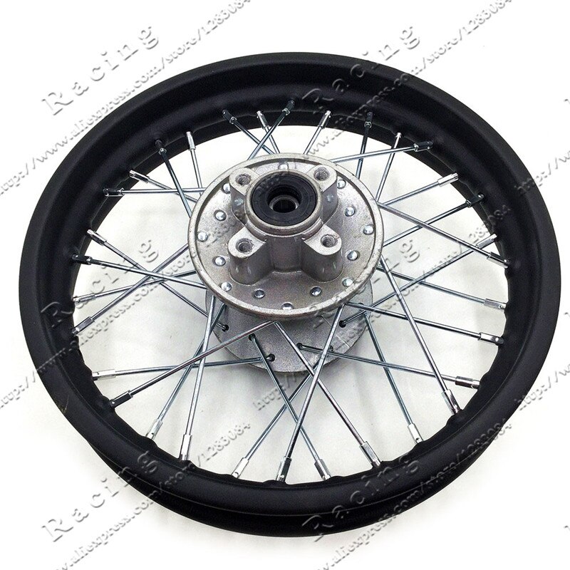 Cercle de jante en fer de moto 1.85-12 pouces pour moto hors route, 80 / 100-12 pouces