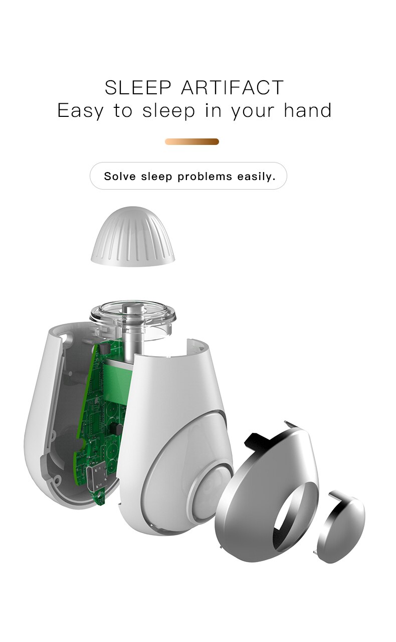 Microcurrent Sleep Holding Sleep Aid Instrument Pressure Relief Sleep USB Charging For Sweet Sleeping