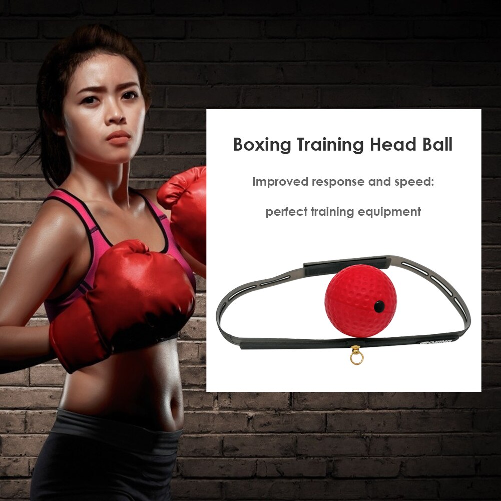 Juego de Pelota de goma para boxeo, reacción de entrenamiento con diadema para accesorios de trabajo eficaces