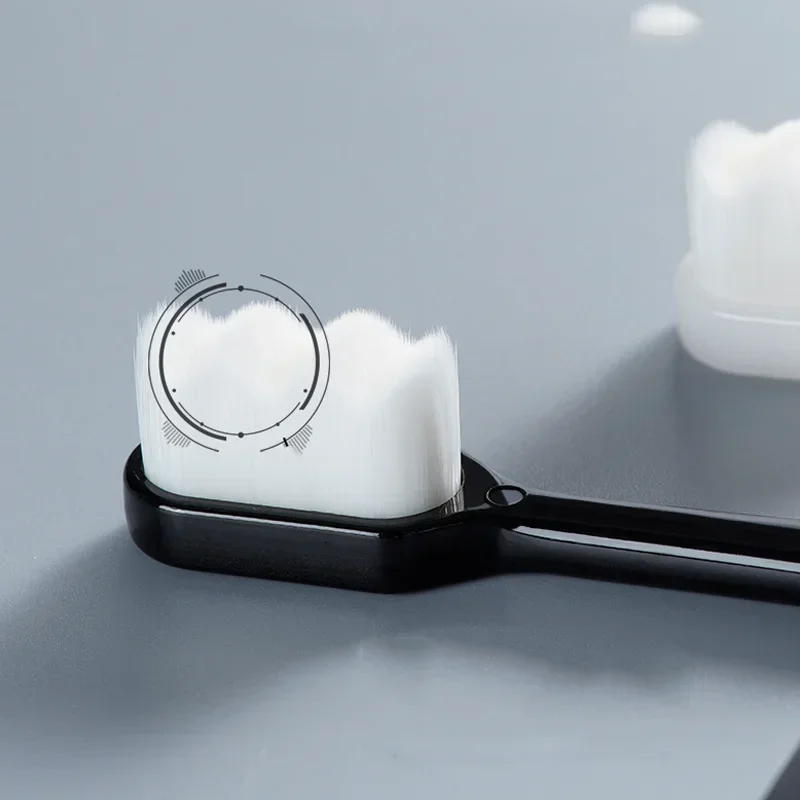 3pc ultra-fino escova de dentes macia adulto escova de dentes limpeza profunda portátil viagem escova de cuidados dentários clareamento oral dentista