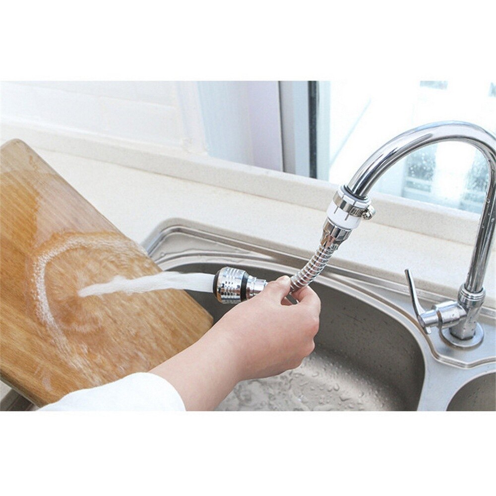 Køkkenhane konverter tilslutningsrør vand højtryksdyse tap adapter spray roterbart tilbehør badeværelse brusebad
