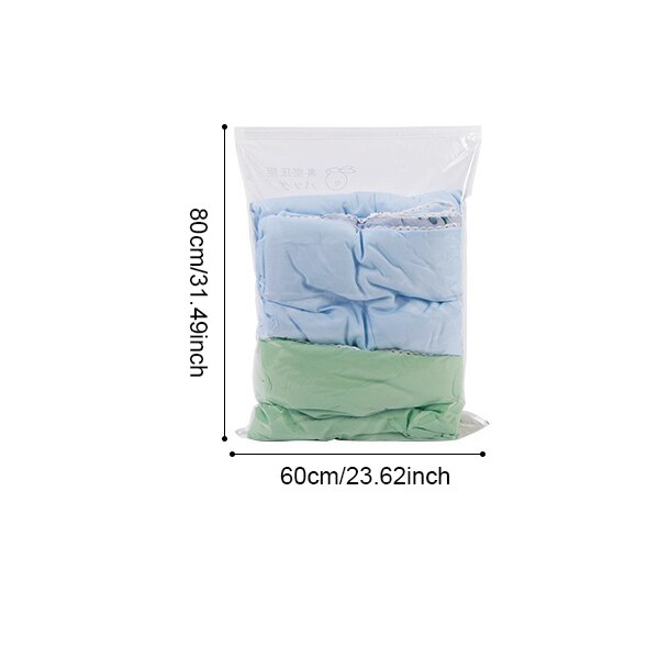 Bequem Vakuum Taschen Transparent Kleidung Quilt Saving Raum Paket Reise Kompression Startseite Organizer Zubehör Liefert: B 60X80cm