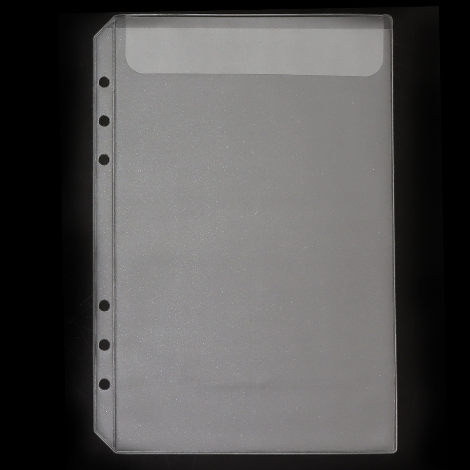 10PCS Plastic A5 Ring Binder Inserts Refill Pocket 6 ring Binder A5 A6 Sleeves Binder Pocket with Zipper: A5 Size C 10pcs