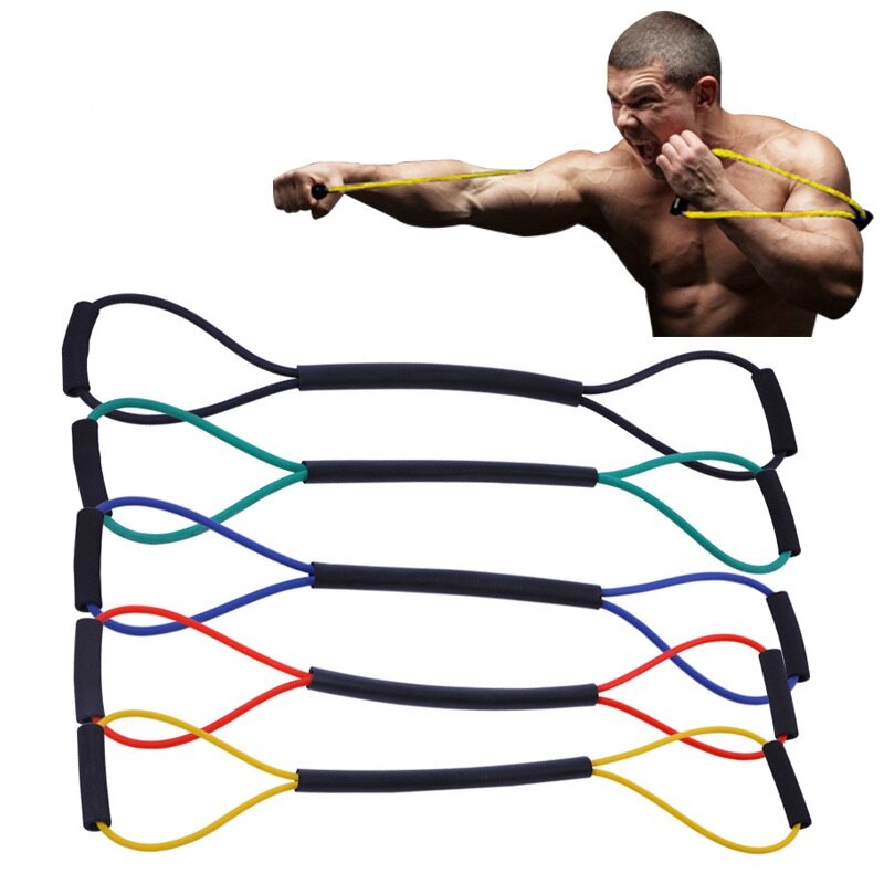 1PC Shadow Boxing Resistance Band Rubber Speed Training Pull Rope Muay Thai Karate Crossfit Workout Power Strength Equipment