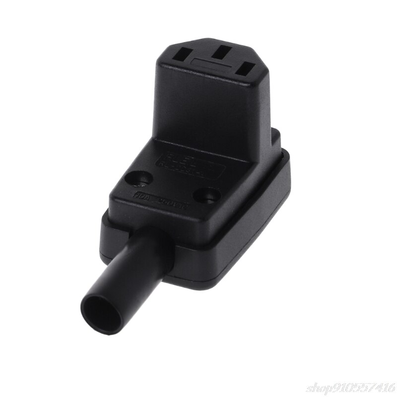 90 Degree Angled IEC 320 C13 Female Plug AC 10A 250V Power Cord Cable Connector O02 20