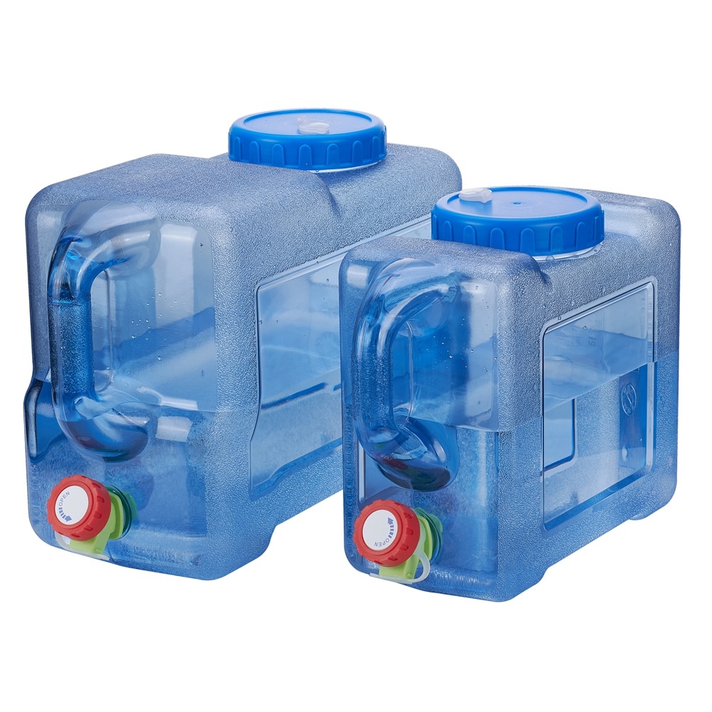 5L 12L Liter Food Grade Pc Water Container Auto Camping Jerry Kan Met Tap Draagbare Handvat