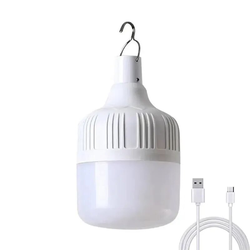 Bulb Lamp Stall Emergency Light Household USB Rechargeable Charging Bulbs Bedroom Outdoor Night Camping Portable Lanterns