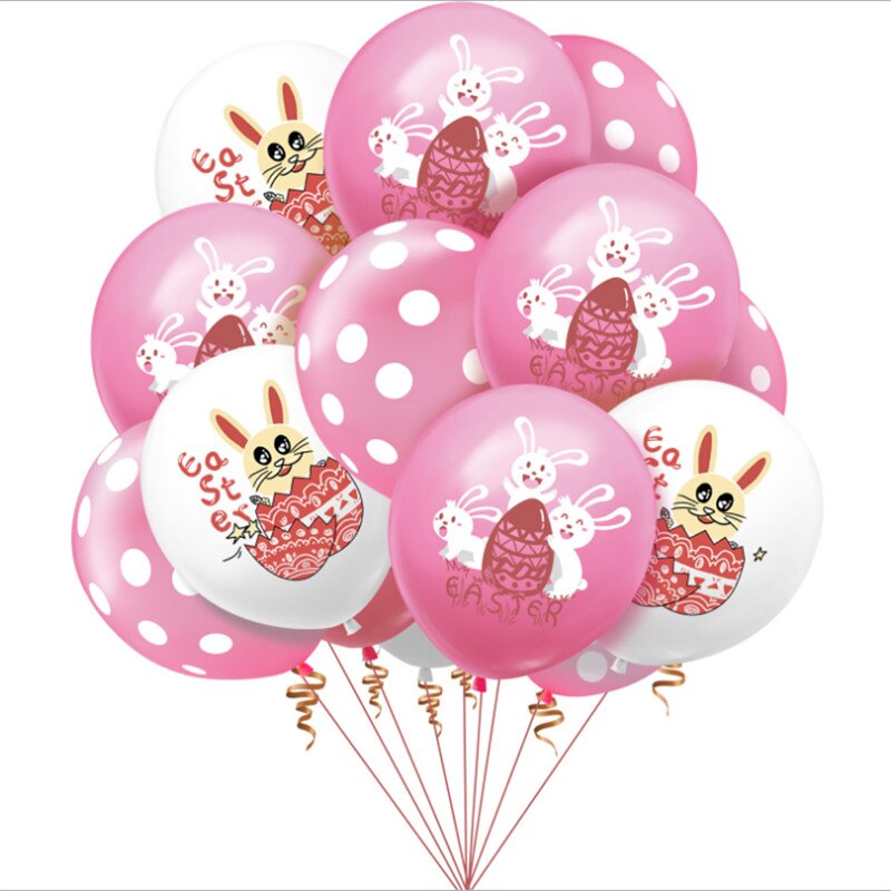 12- tommer gummiballoner sæt tegneserie kanin påske fest dekoration forsyninger: 3