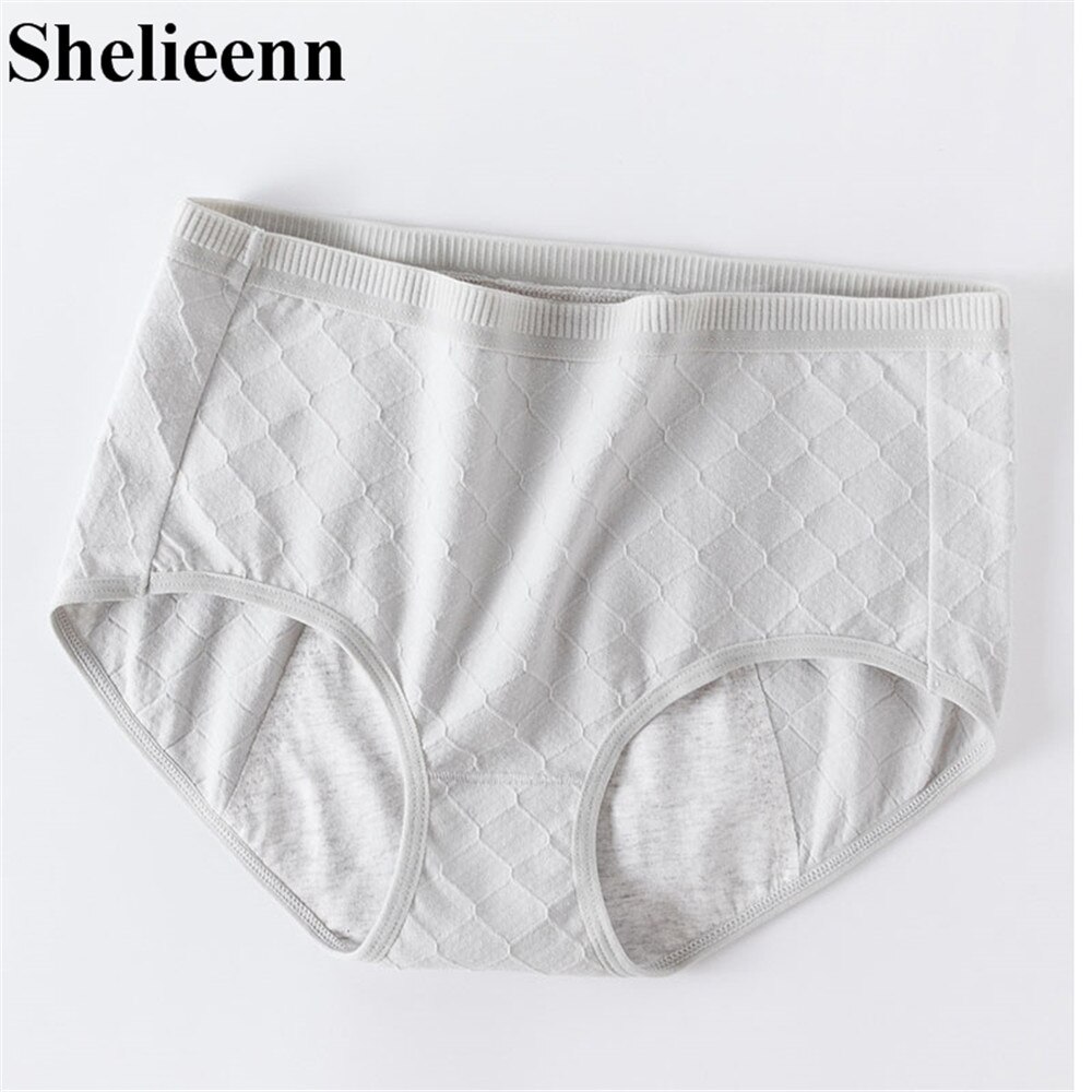 Menstruele Slipje Fysiologische Broek Lekvrije Vrouwen Ondergoed Periode Mesh Ademend Slips Ondergoed: GRAY / M weight35-50kgs