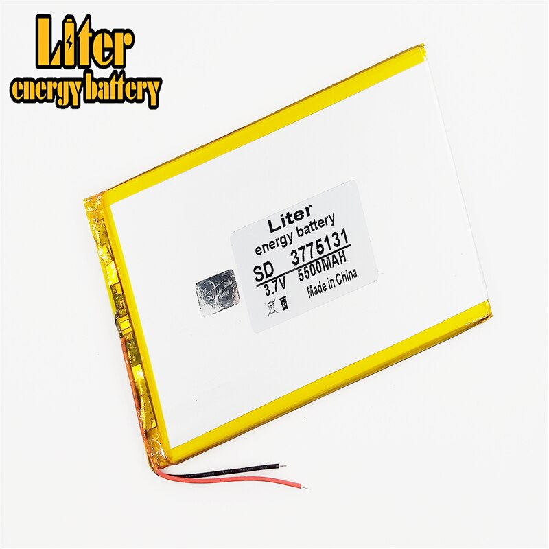 3.7 V 5500 mah tablet battery brand tablet gm lithium polymer battery 3775131