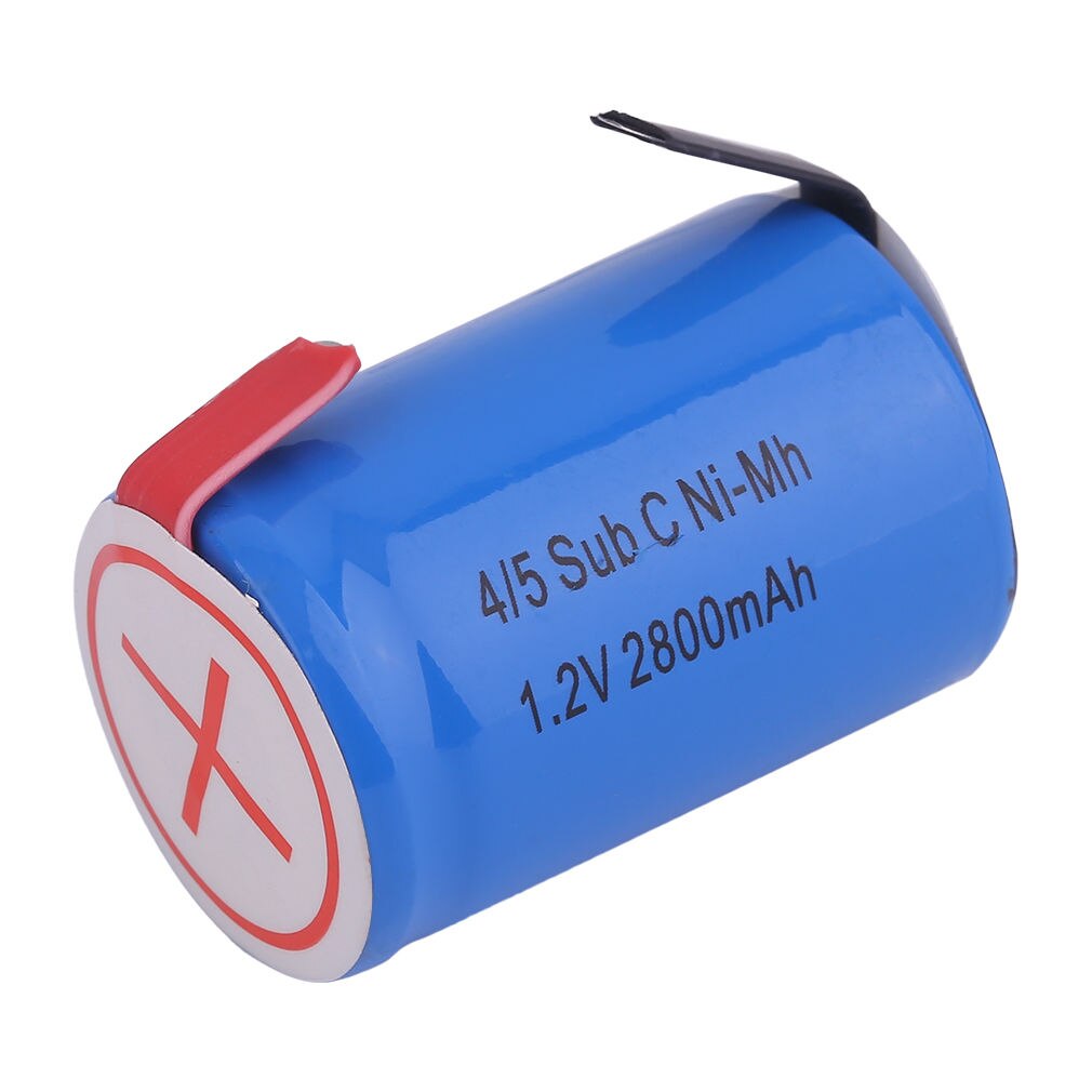 4/5SC Sc Sub C Li-Po Lithium Batterij Hoge Ontlading 1.2V 2800Mah oplaadbare Ni-Mh Batterijen Met Lassen Tabs