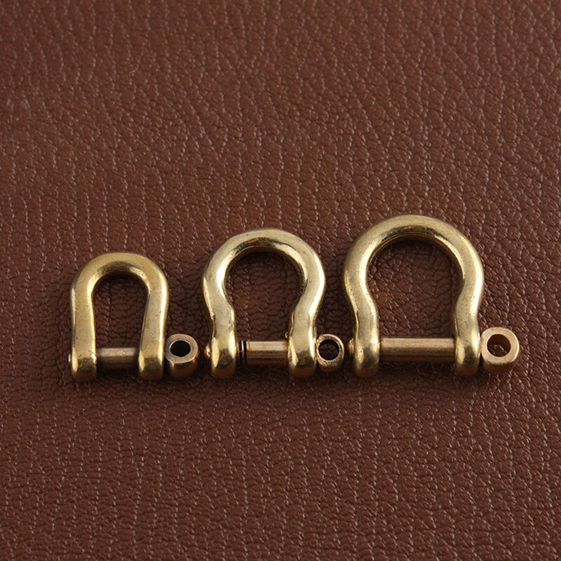 2 Stuks Messing Afneembare Verwisselbare Open Schroef D Ring Gesp Beugel Sluiting Lederen Ambachtelijke Tas Riem Riem Handvat Schouder Singels