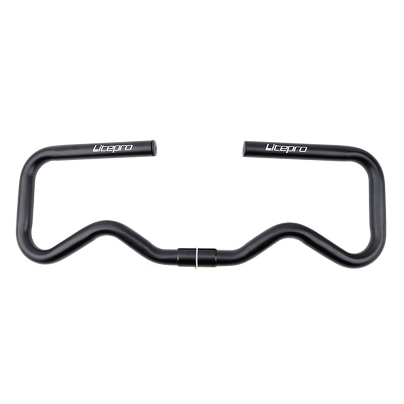 Litepro Folding Bike 25.4X490MM P Handlebar for Brompton Ultralight Aluminum Alloy Handle Butterfly Bar: Black
