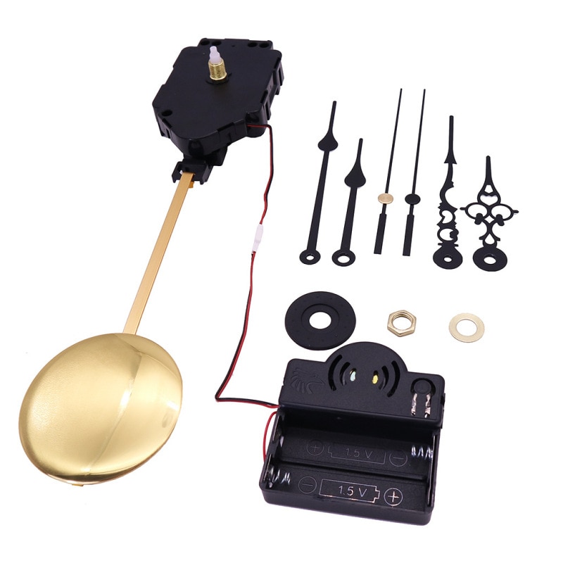 Boîte à carillon à musique, mécanisme à pendule à mains en plastique à Quartz, horloge à faire soi-même Kits d'accessoires