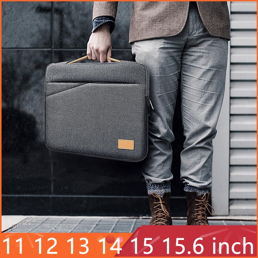 15.6 inch Waterdichte Laptop Sleeve Bag voor Laptop 11 12 13 13.3 14 15.6 "Mannen Notebook Bag Case Voor macbook Air 13 15 Pro 15.4