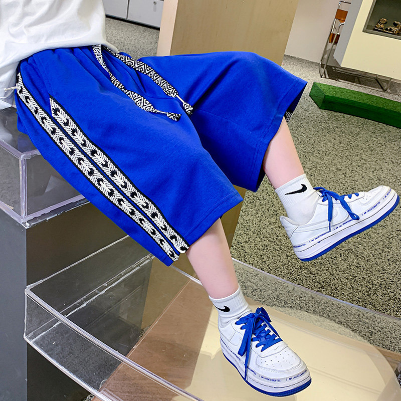 Teenage Boys Shorts Retro Print Kids Loose Shorts 5 6 7 8 9 10 11 12 13 14 Years Old Boy Summer Short Pants Clothes