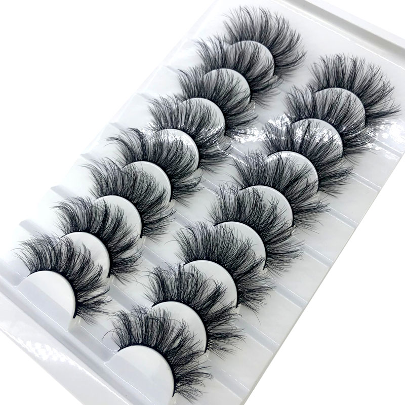 Mink Eyelashes 25mm Lashes Fluffy 3d Mink Lashes Makeup Dramatic Long Natural Eyelashes Eyelash Extension Maquillaje: 8 pairs WD-04