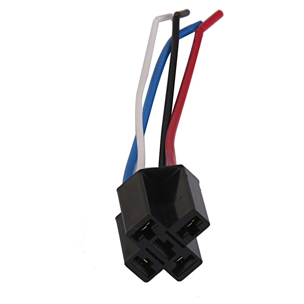 Auto Car 12V 40A 4Pin Device 4P Install Relay Amp Harness Socket Wires Car Accessories