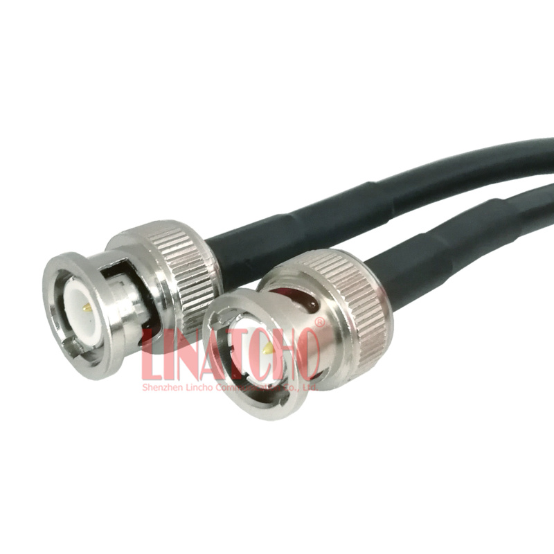 5 metros RG58U bnc coaxial RF macho a bnc macho conector CCTV cable de conexión