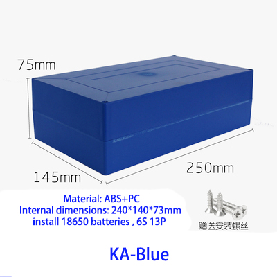 48V 60V 72V KA 20Ah 12Ah Lithium Battery Box 18650 li-ion Pack Cell Housing Case Shell Holder DIY EV eBike E-bike ABS Waterproof: ROYAL BLUE