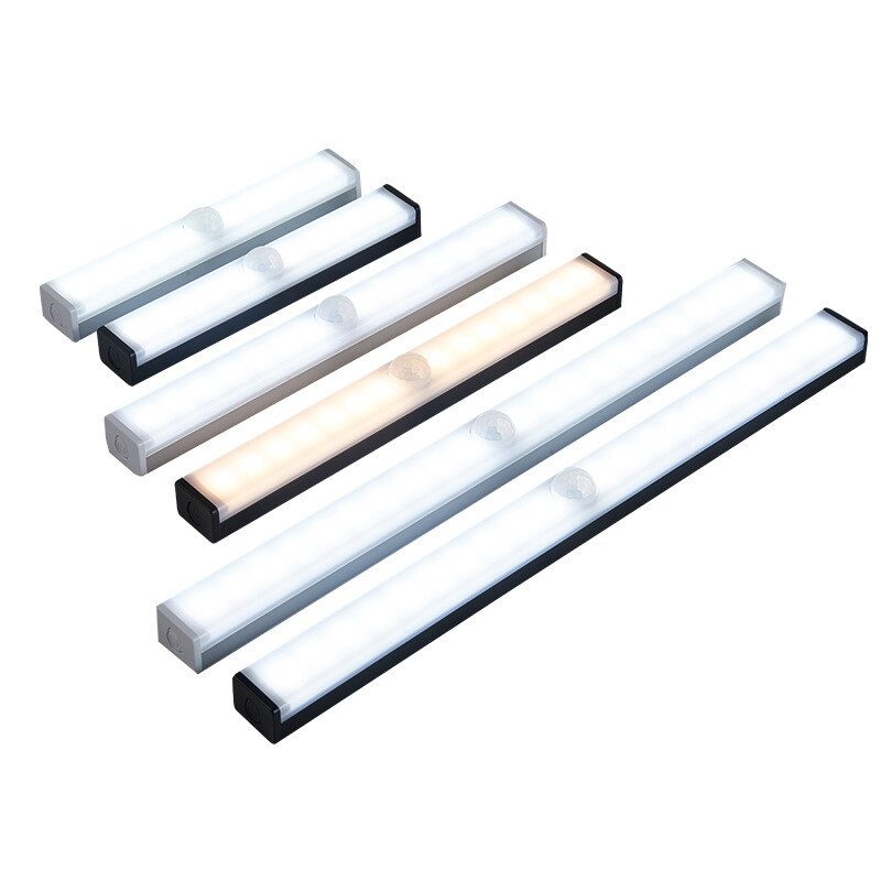 5V USB Powered Smart LED Sensor Cabinet Light USB Rechargeable Motion Sensor Led Lights For Bedroom Kitchen Closet Stairway