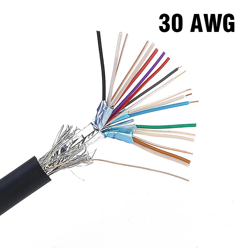 HDMI-kompatibel Kabel Ausführung 2,0 4K HDMI Kabel 24AWG 26 28AWG Draht Eingebettet Verdrahtung DIY Schweißen 19Stift Reine kupfer Draht: 30AWG