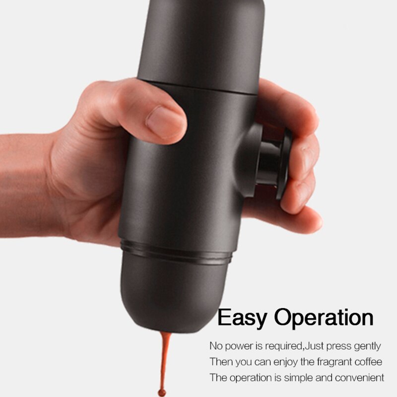 70mL Manual Coffee Machine ,Mini Portable Manual Coffee Espresso Machine, Hand Operated Coffee Maker for Travel Camping Hiking