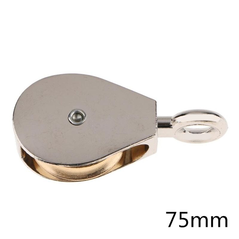 Petite poulie fixe en métal poulie mobile roue suspendue simple/Double poulie pièces de rechange pour bricolage jouets modèle 36/52/75mm