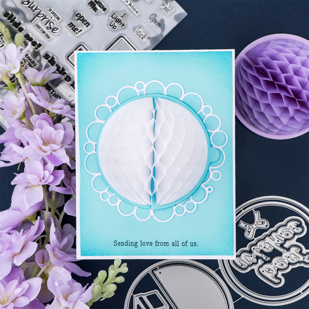 Almohadillas de papel de panal para manualidades 3D DIY y tarjetas emergentes Almohadillas de tejido de panal Colores surtidos para proyectos de manualidades Cumpleaños Añadir diversión