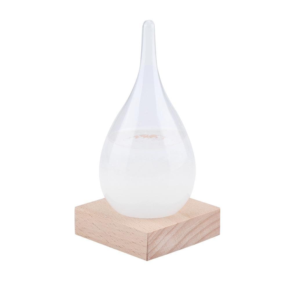 Christmas Barometer Droplet Storm Glass -Shaped Storm Glass Bottle Desktop Weather Station Weather Predictor Decor