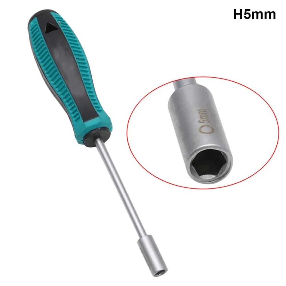 Destornillador Hexagonal 3/3,5/4/4,5/5,5/5,5/6mm llave de vaso destornillador de tuerca Hexagonal accesorios de herramientas manuales de reparación de automóviles: YELLOW