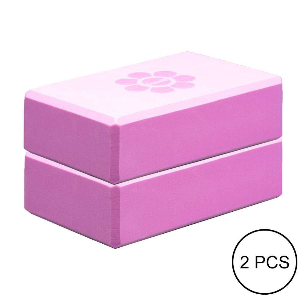 Yoga Block EVA Exercise Workout Fitness Brick Gym Foam Stretching Aid Body Shaping Health Training Yoga Blocks: Pink