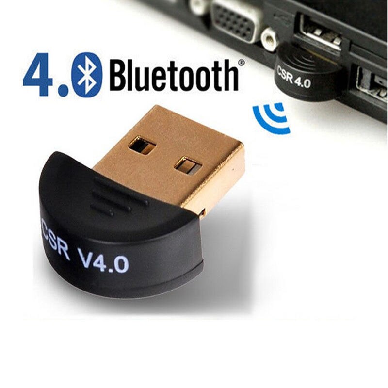 Mini adaptador Dongle USB con Bluetooth V4.0, Dongle inalámbrico de modo Dual CSR 4,0 para ordenador portátil, PC, Win Xp, teléfono Win7/8