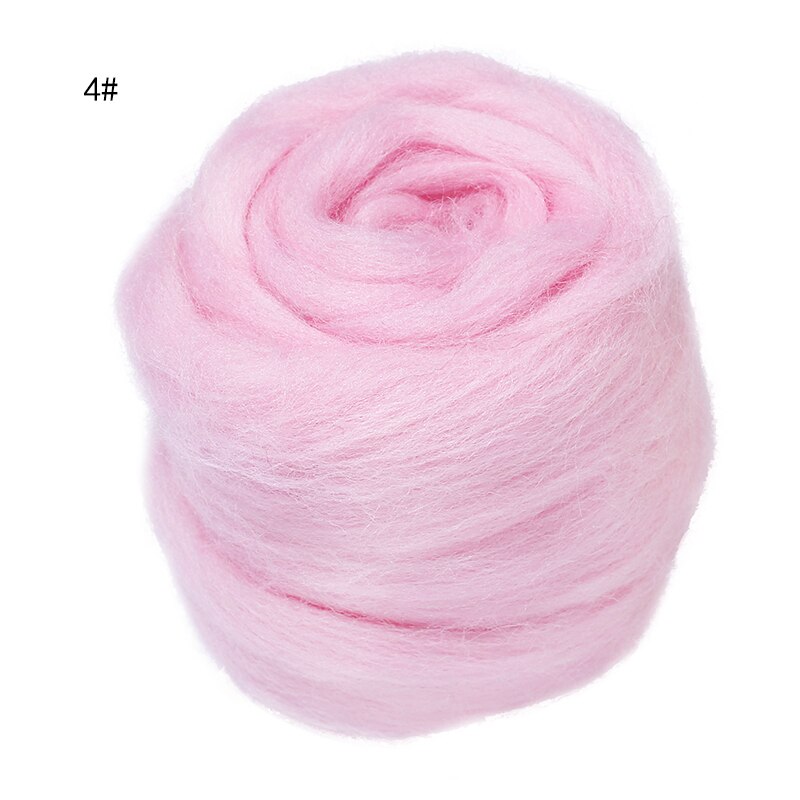 Nonvor 5g rosa serise tova ull fiber filt tyg filt hantverk leksaker tova ull gör-det-själv handgjorda tovnål hantverksmaterial: 4s