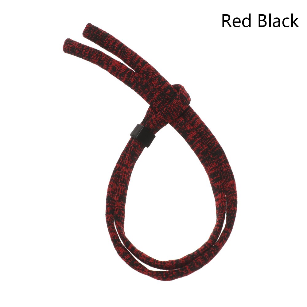 1pc polyester brillenkettingen, antislip brillenkoorden, brillenkettingen, zonnebrillenaccessoires: Rood zwart