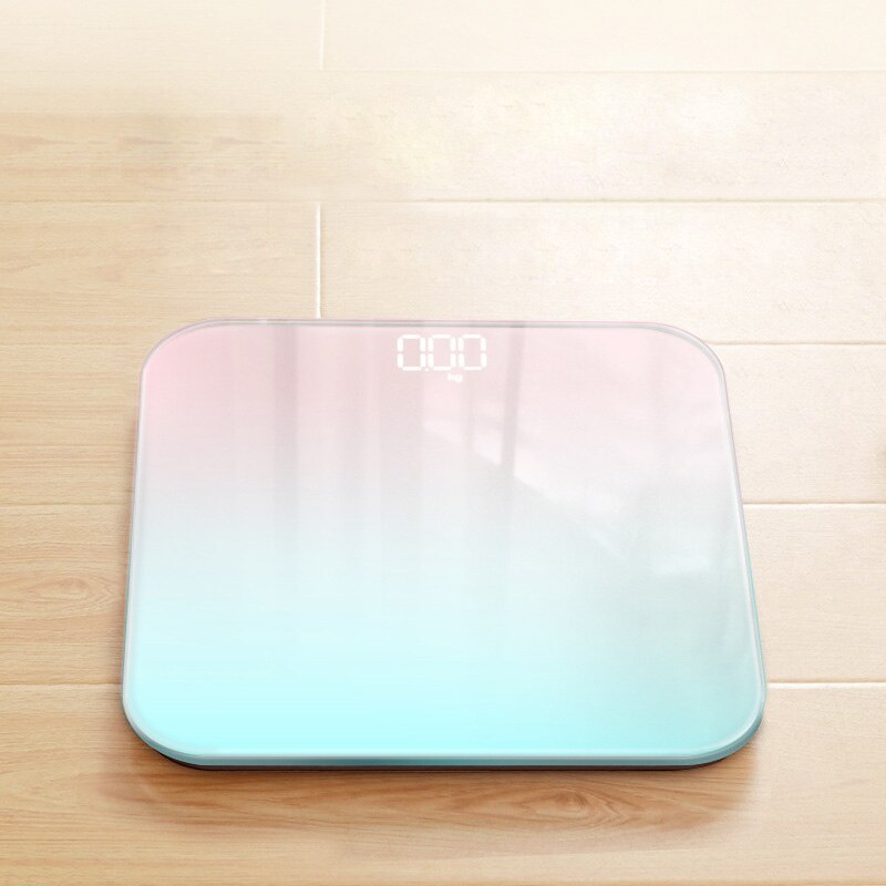 Body Weighing Scale Smart Body Scales LCD Display Glass Digital Weight Scale Bath Scale Electronic Floor Scales Health Balance: 6