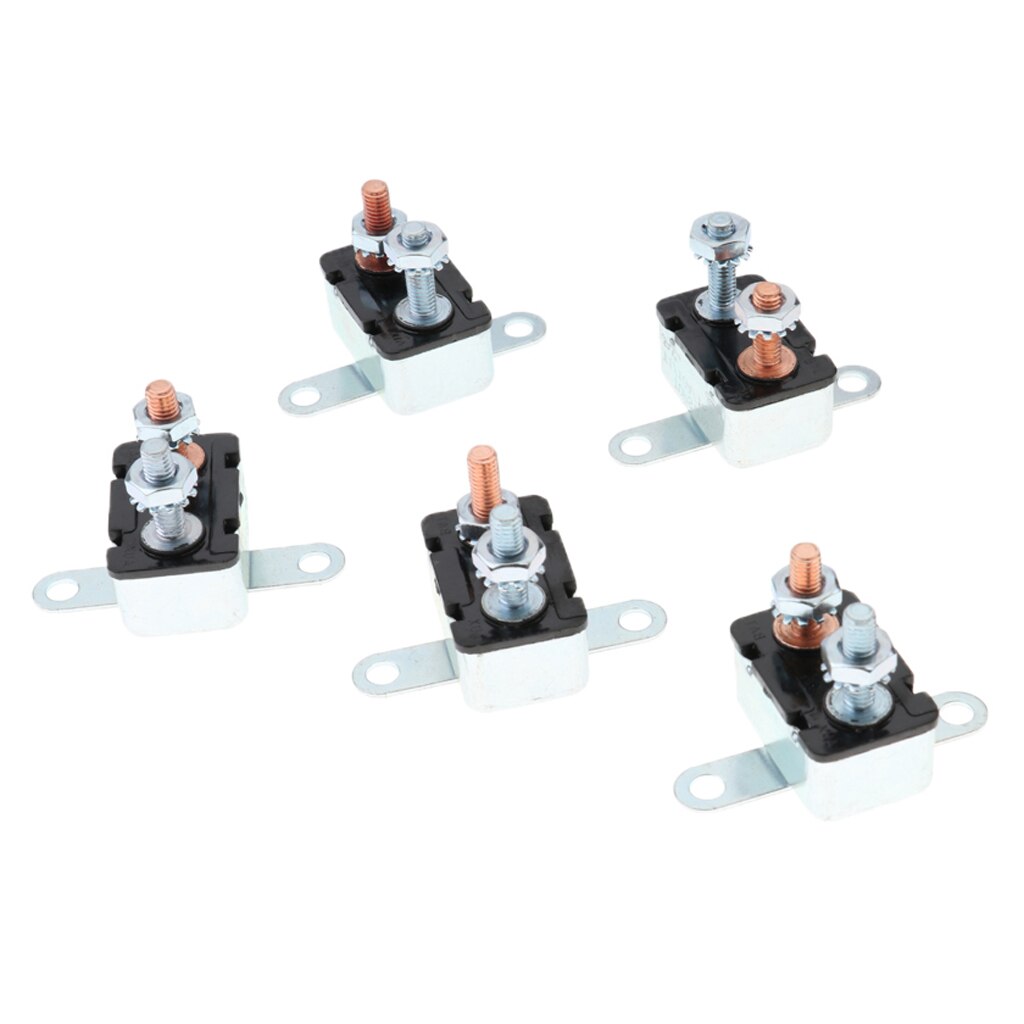5X Inline Resettable Circuit Breaker Overload Protector 12V/24V