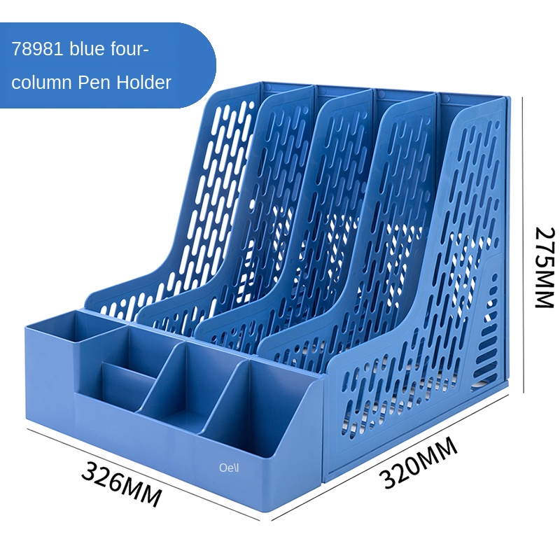 Thickened Folder Storage Box Document Holder Vertical Bookshelf Book Stand Desktop File Box Basket A4 Multilayer Stationery