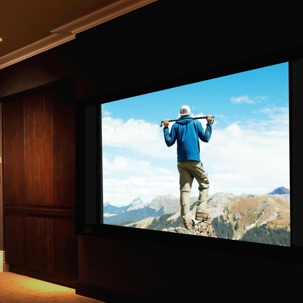 100" Portable Projector Screen 16:9 4:3 Conference Presentation HD Projection Screen For Residential Education Use