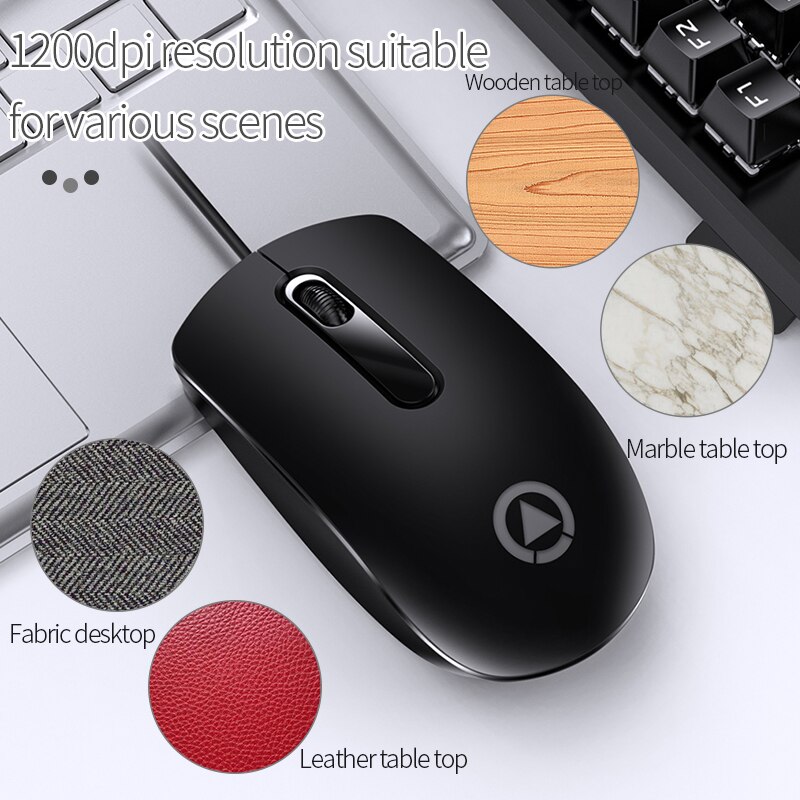 Usb-kabelgebundene gaming-maus, leise, ergonomische mini-maus für macbook, laptop, pc, gamer-computer, magische maus für mädchen