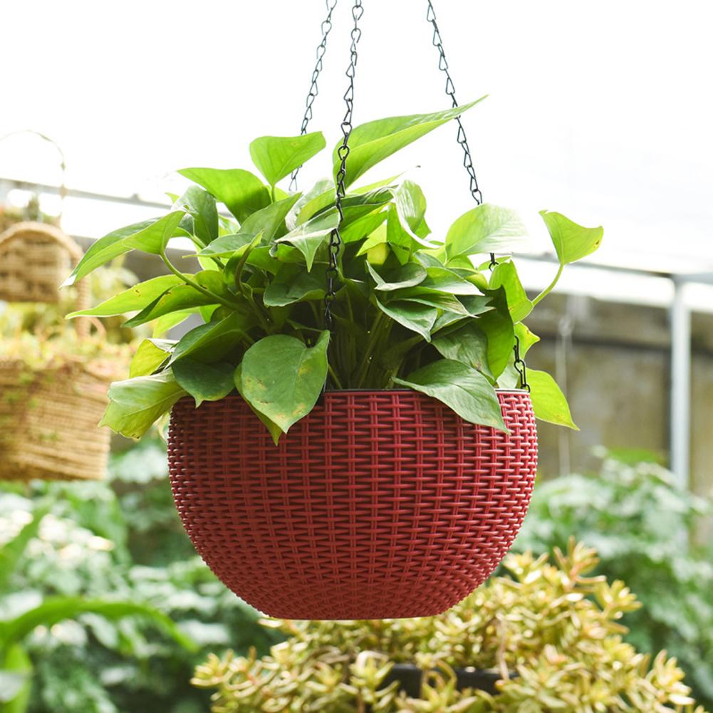 Plastic bloemenmand wandhangers bloemenmanden plantenhangers binnen en buiten bloemenhangmand tuin bloempot plantenbakken