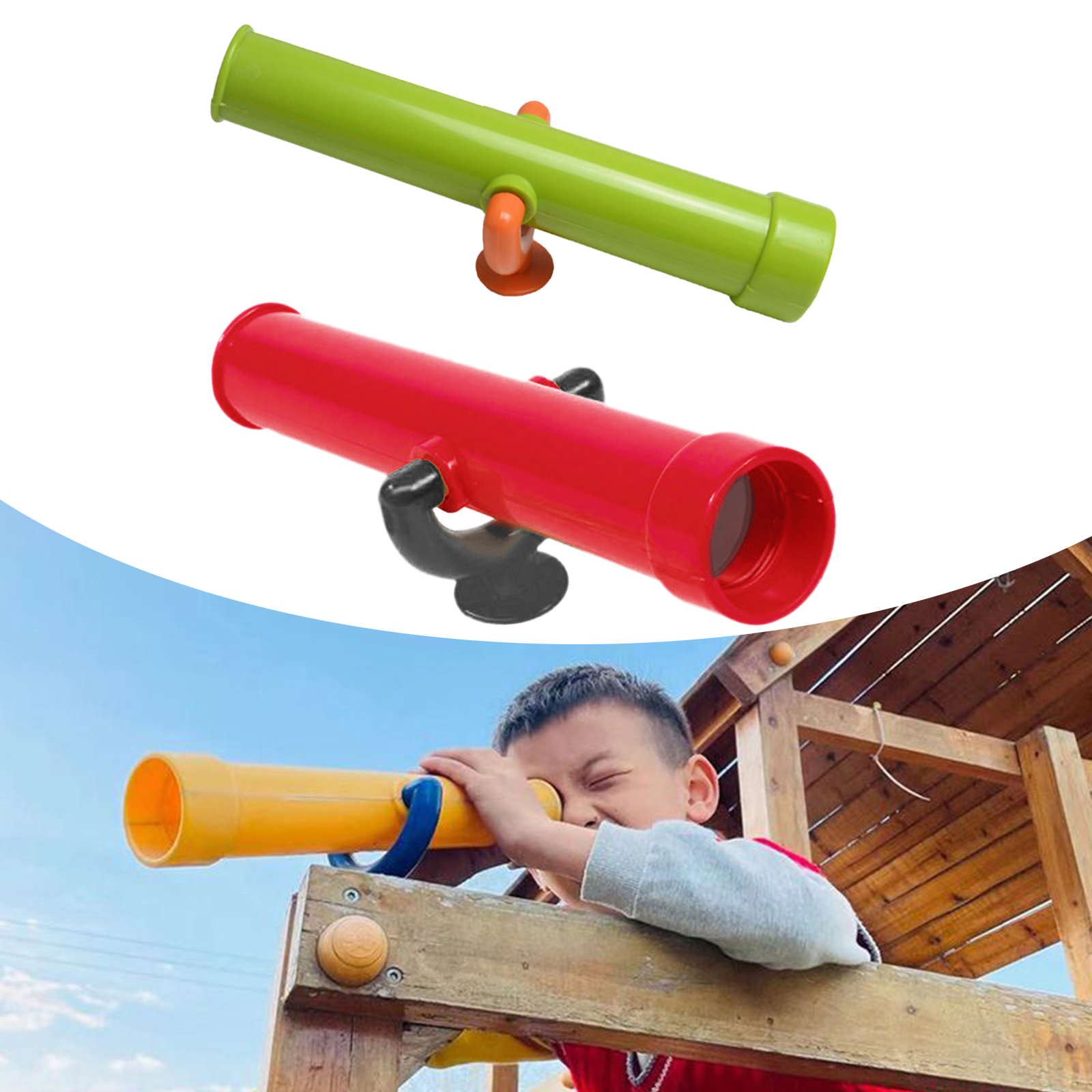 Creatieve Outdoor Speeltuin Monoculaire Telescoop Science Toy Playset Swing Set Leeftijden 3 +