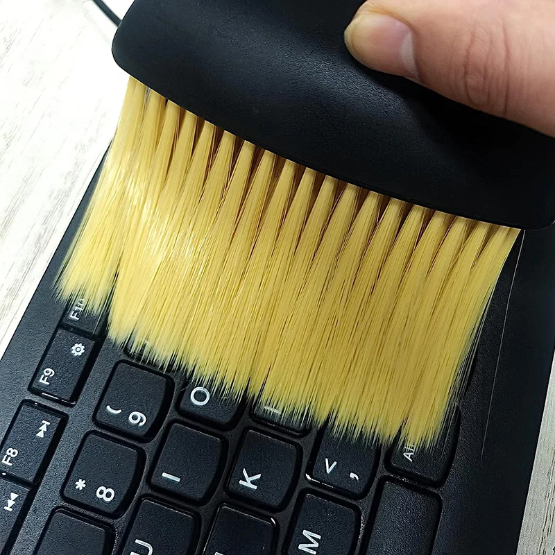 Cepillo suave para limpieza Interior de coche, salida de aire para salpicadero, herramientas de barrido y polvo, cepillos para plumero para el hogar y la Oficina, 1/3 Uds.